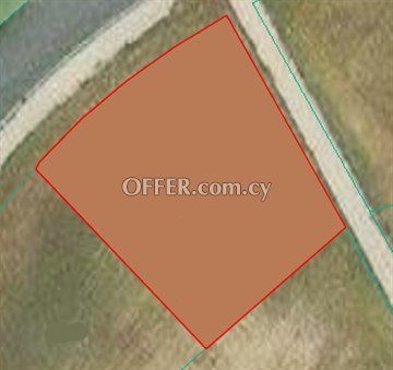 Residential Plot Of 568 Sq.m.  In Parisinos, Nicosia- Opposite Green A