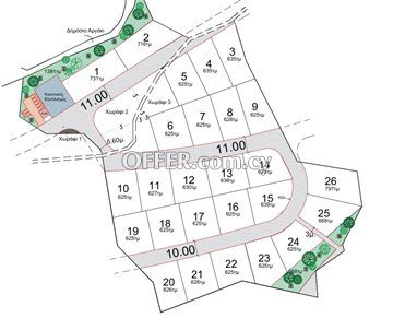 Plot 625 Sq.m.  In Palodia, Limassol