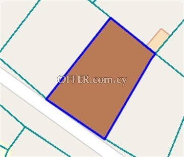 Residential Plot 603 S.q. m.  In Paralimni, Ammochostos.