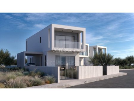 Three bedroom villa under construction in Emba village of Paphos