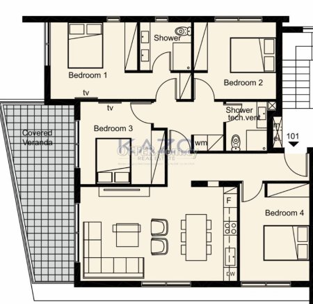 Spacious Four Bedroom Apartment in Quiet Empa Area - 2