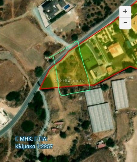 RESIDENTIAL PLOT OF 1031 SQ.M. NEXT TO GREEN AREA IN PAREKLISIA LIMASSOL