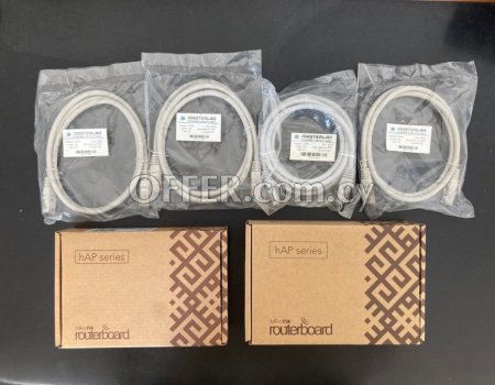 MikroTik RouterBoard / Access Points hAP lite & hAP ac lite + Four CAT6 cables (All Brand New)