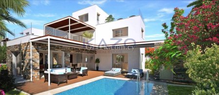 Modern Villa with Pool in Lively Geroskipou Area