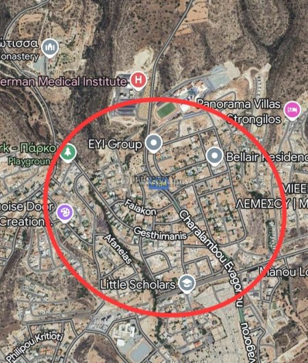 Residential Plot 600m with Building Permit in Agios Athanasios