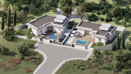 Modern Apsiou Bungalow with Pool and Views