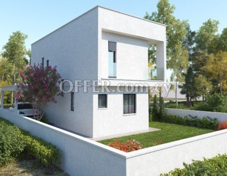 Off-plan detached house under in a quiet area of eastern Limassol suburbs