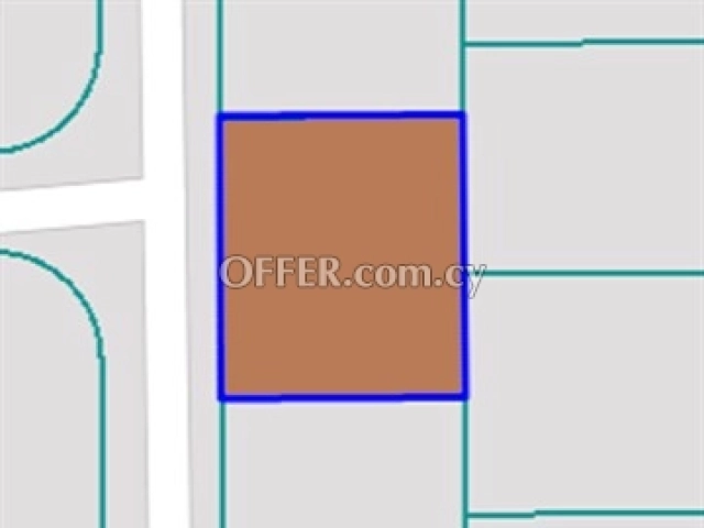 Residential Plot Of 575 Sq.m.  In Xylotympou, Larnaca