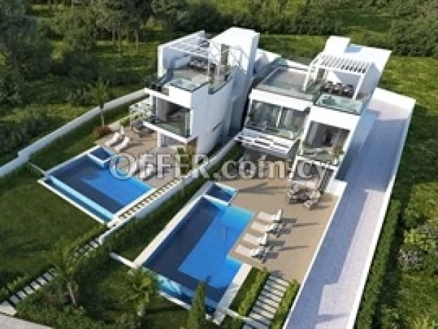 Beachfront 4 Bedroom Villa With Roof Garden And Private Pool  In Agia 