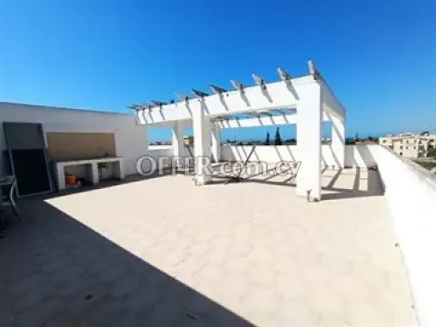 2 Bedroom Penthouse  With Seaview  & 90 Sq.m Roof Garden, In Pervolia,
