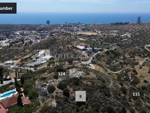 Large Unobstructed Sea View Plot 1566 m2 in Agios Tychonas