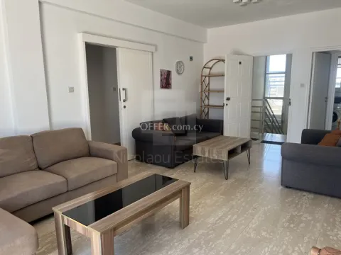 Three bed top floor flat for rent in Agios Ioannis.