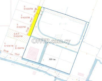 Under Division Plot Of 622 Sq.m.  In Prime Location In Lakatamia, Nico