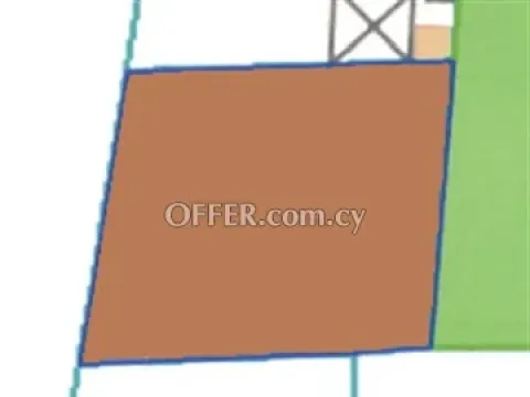 Residential Plot 528 S.q. M.  In Lythrodontas, Nicosia. - Main Photo