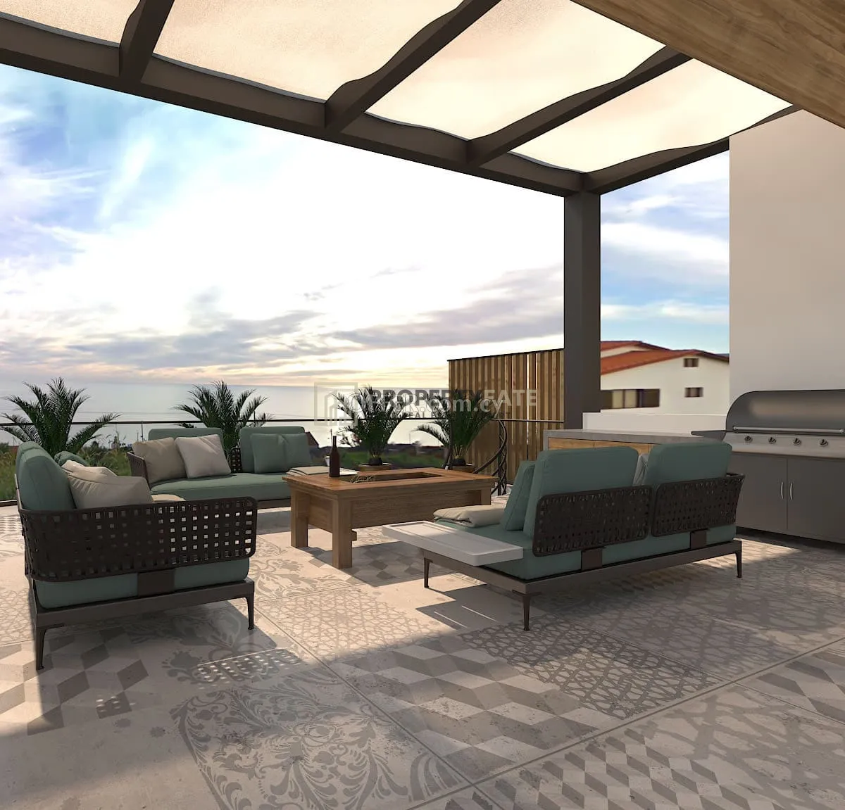 Under-Construction 2 Bedroom Penthouse Apartment with Roof-Garden in Ypsonas - 9