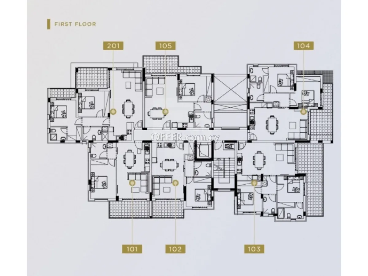 Brand New Modern One Bedroom Apartments for Sale in Paralimni Ammochostos - 4