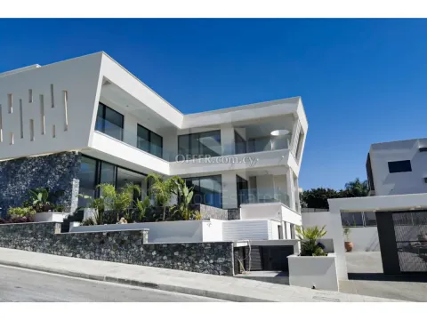 Super luxury 6 bedroom villa with unobstructed sea view available for sale in Germasogia Paniotis area - Main Photo