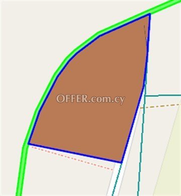 Residential Plot 1362 S.q. M.  In Oroklini, Larnaca