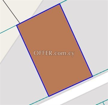 Residential Plot 589 Sq.M.  In Oroklini, Larnaca