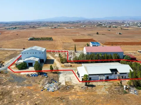 Industrial field with two buildings in Palaiometocho Nicosia - Main Photo