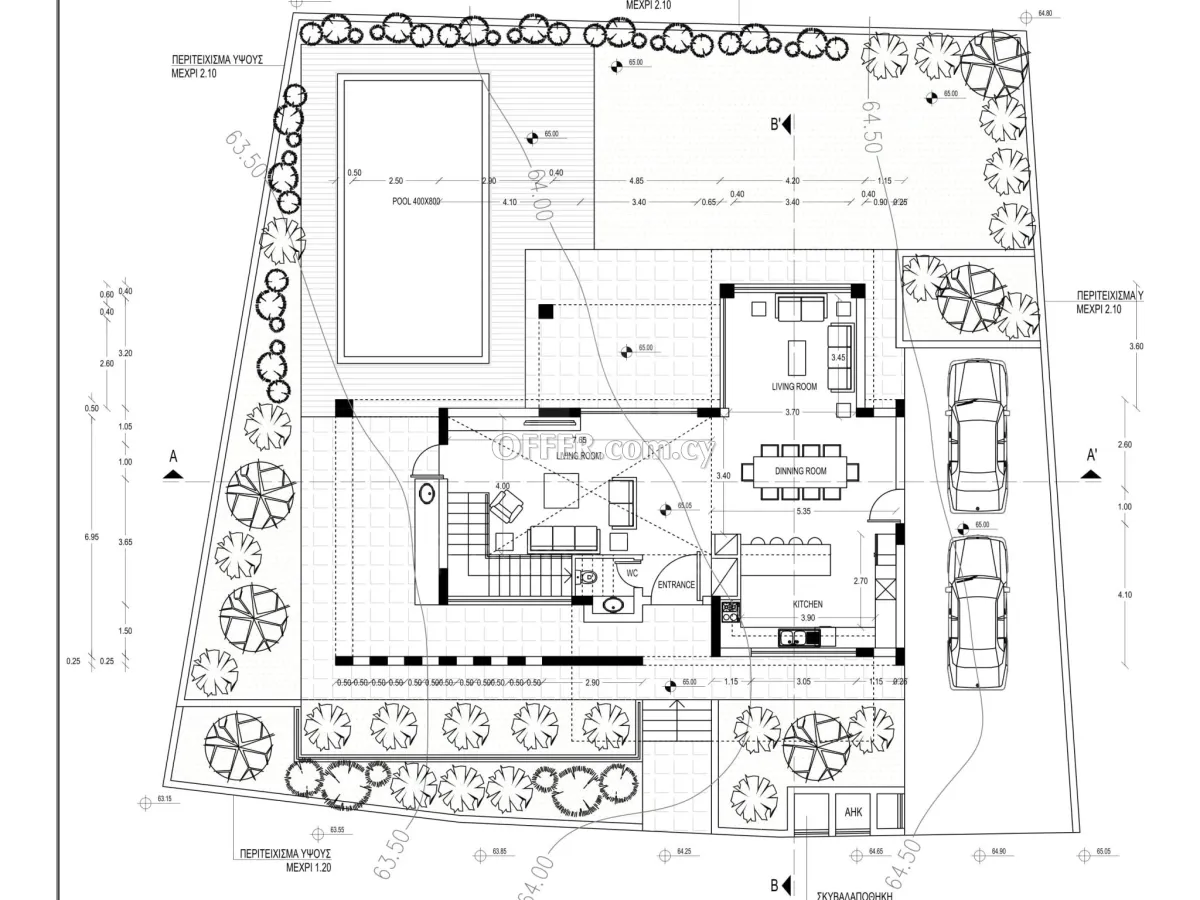 New luxury three bedroom villa in Mouttagiaka tourist area - 3