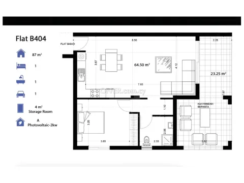 Spacious one bedroom apartment in Latsia close to Athalassa Park - 6