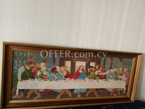 Antique Handcrafted Gobelin “The Last Supper” – Willer Model – Rare Collector’s Masterpiece - Main Photo