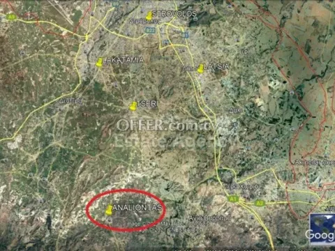 Land, Plot, Nicosia, Analiontas, 614m² - Main Photo