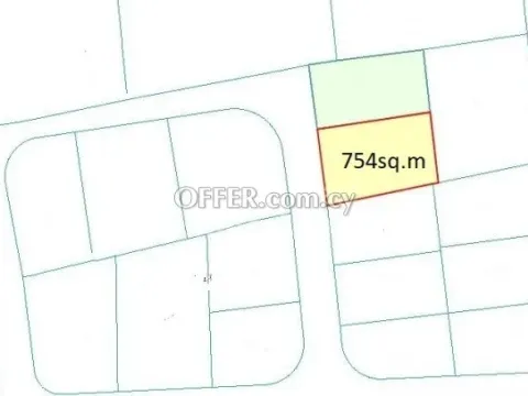 Land, Plot, Nicosia, Strovolos, Chryseleousa, 754m² - Main Photo