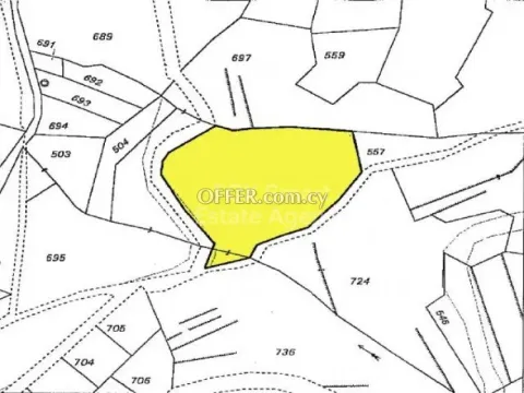 Land, Agricultural Land, Nicosia, Fikardou, 3,605m² - Main Photo