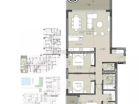 Apartment (Penthouse) in Kato Paphos, Paphos for Sale - 2