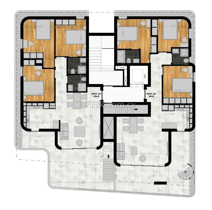 Apartment (Penthouse) in Zakaki, Limassol for Sale - 1