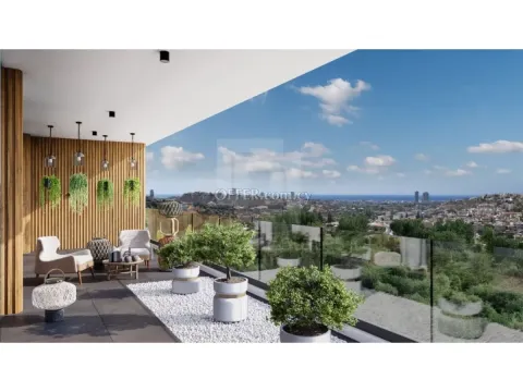 Luxury three bedroom penthouse for sale in a gated complex Germasogia - 2