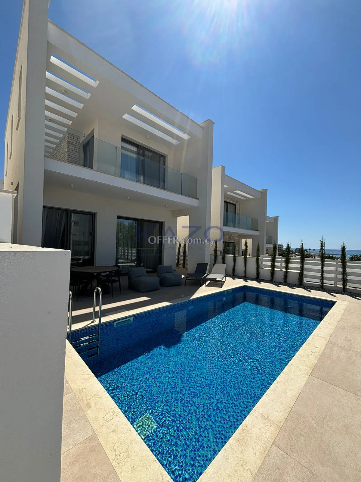 Luxury Sea Front Villa with Private Pool in Paphos Tombs of the Kings - 1
