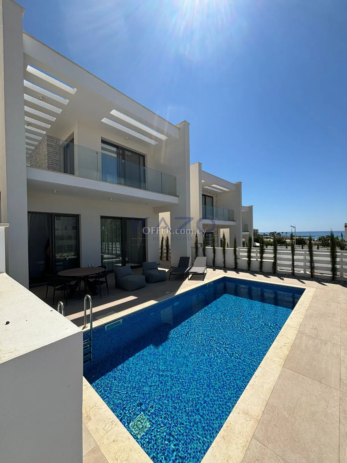 Luxury Sea Front Villa with Private Pool in Paphos Tombs of the Kings - 9