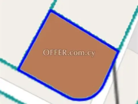 Corner Residential Plot Of 550 Sq.m.  In Aradippou, Larnaca - Main Photo