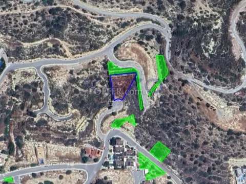Large 1158m2 Building Plot for Sale Palodeia - Main Photo