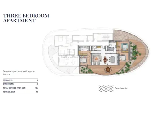 Deluxe three bedroom apartment in Pyrgos sea front area near Parklane Hotel - 5
