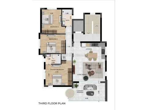New two plus one bedrooms apartment in Agios Athanasios area Limassol - 10