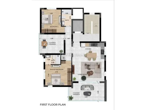 New two plus one bedrooms apartment in Agios Athanasios area Limassol - 4