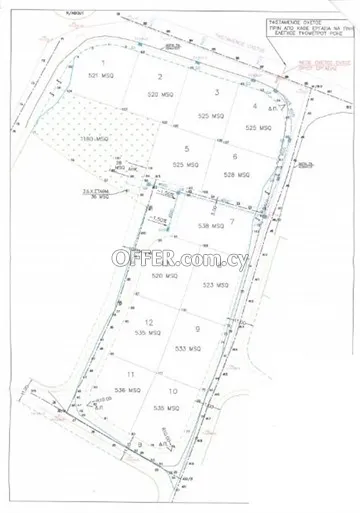 Residential Plot Of 528 Sq.M. In Lakatameia - THOI Area, Nicosia - 1