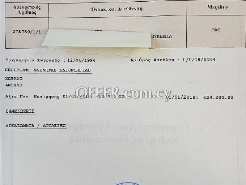 Πωλείται χωράφι / αμπέλι στον Φαρμακά - Main Photo