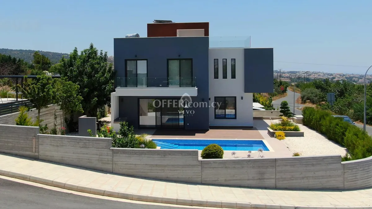 THREE BEDROOM VILLA WITH ROOF GARDEN AND PRIVATE POOL IN TALA- PAPHOS - 1
