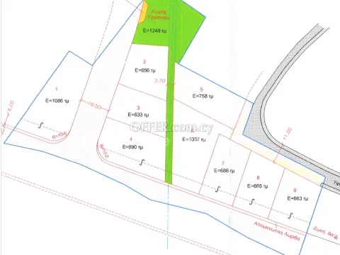 Land, Plot, Nicosia, Lakatameia, Agia Paraskevi, 890m² - Main Photo