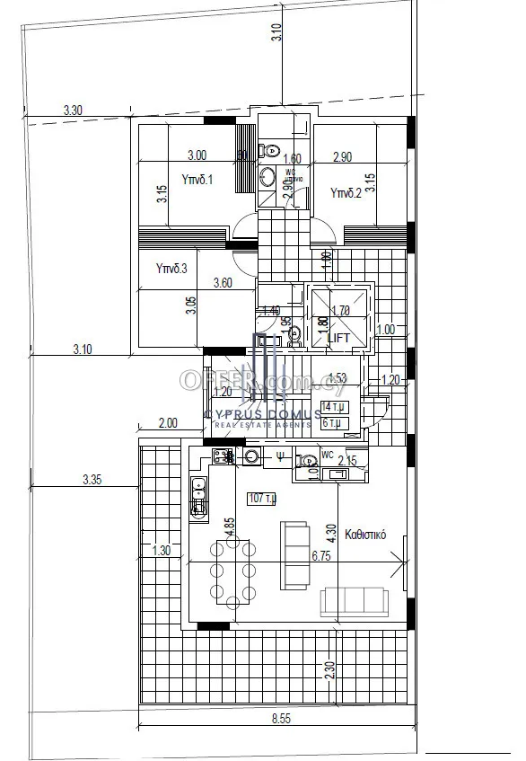 New Whole Floor Apartment For Sale In Apostolos Andreas Area - 1