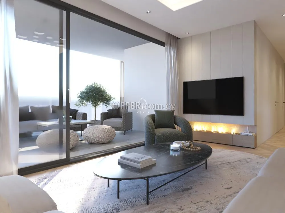 TWO BEDROOM TOP FLOOR APARTMENT WITH ROOF GARDEN IN ARADIPPOU - LARNACA - 1