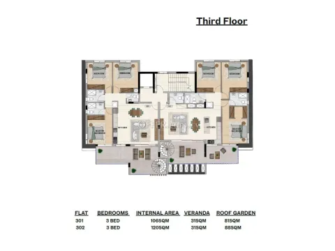 Modern three bedroom penthouse in Kapsalos area - 3