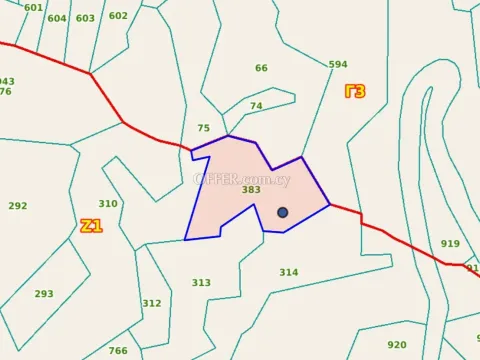 Land Parcel 5534 sm in Pentakomo, Limassol - 2