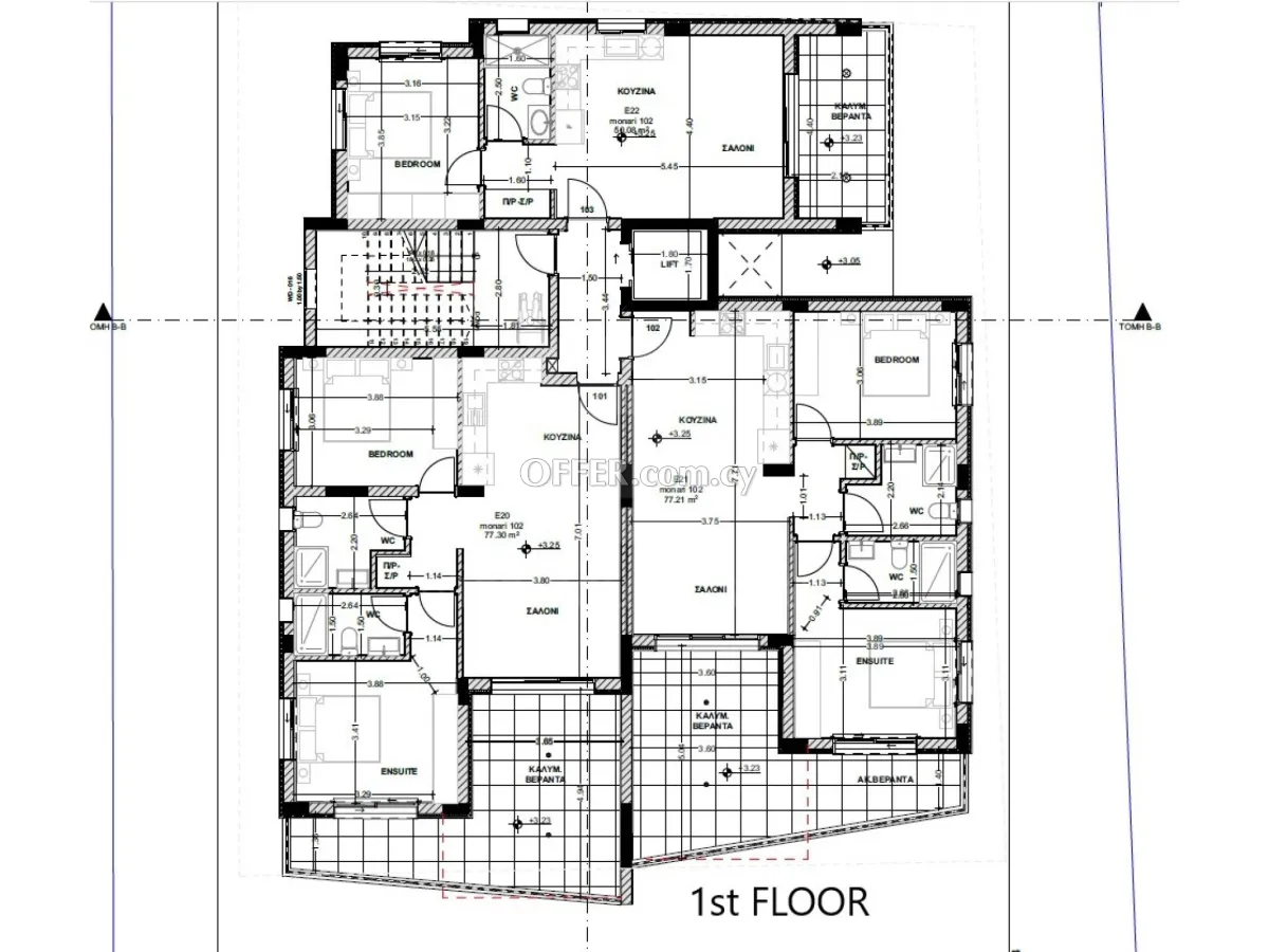 Brand new 1 bedroom apartment under study in the Apostolos Varnavas area of Kato Polemidia - 6