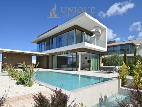 Luxury Modern Detached Villa with unobstracted sea views in Pegeia
